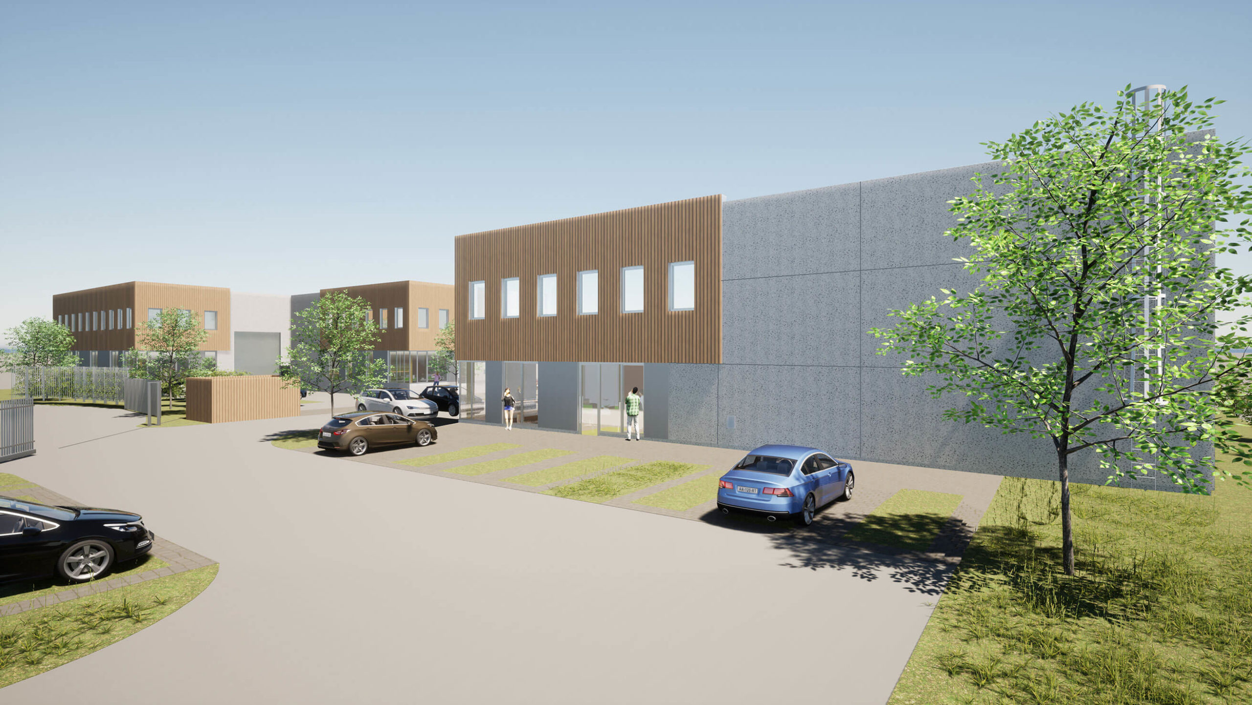 Perspective extérieure du projet Woody par Magellim Développement