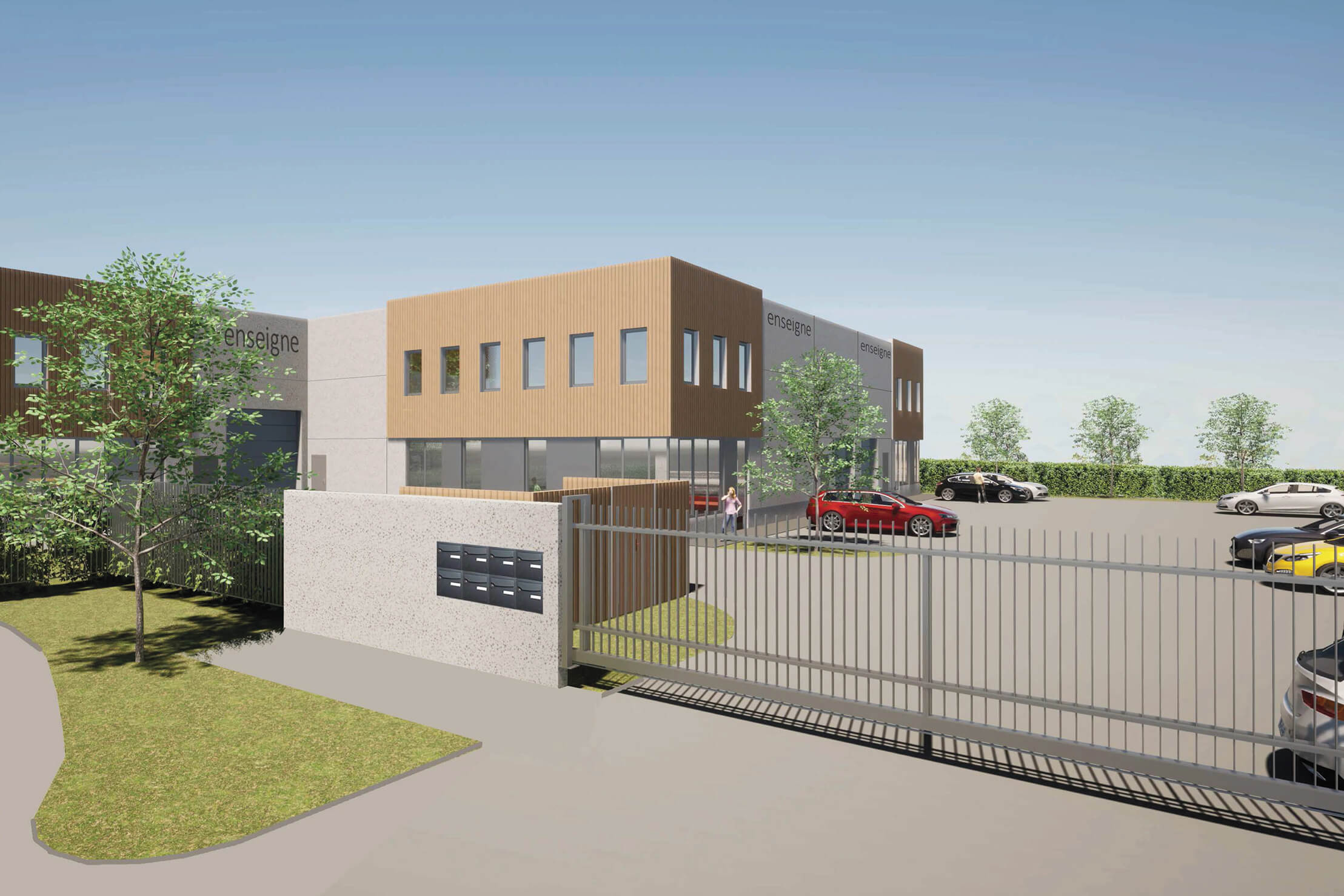 Perspective extérieure du projet Woody par Magellim Développement